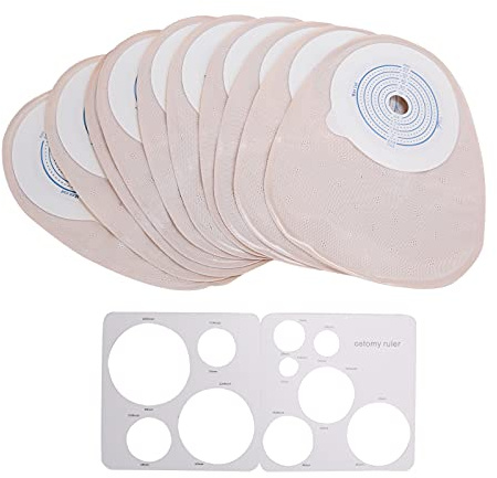 Fictory 10 sacchetti monouso per stomia per comfort, design a prova di perdite, controllo degli odori