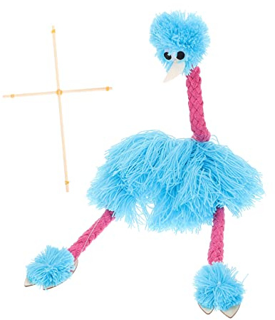 MILISTEN Ostrich Marionette Handpuppe Aus Recycelbarem Material Interaktives Kinderspielzeug Fingerfertigkeit Buntes Tier-puppentheater Zubehör Für Jungen Und Mädchen