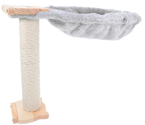 Yardwe 1 Juego Cama de Gato Forma con Hamaca y Rascador Accesorios de Reemplazo para Árbol de Gato Cama Colgante Multifuncional para Gatitos de Limpiar y Duradera para y Descansar