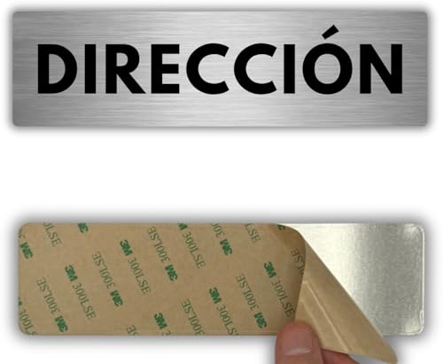 LEIASA | Señal Dirección - 5x18 cm - Aluminio - Despacho Director Gerencia