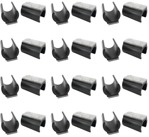 24 feltrini per sedie a dondolo, in feltro per sedie, 25 mm, in feltro, per sedie basculanti, in plastica