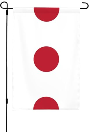 Grand drapeau japonais imprimé drapeau de jardin pour l'extérieur drapeau extérieur double face avec motif imprimé complet
