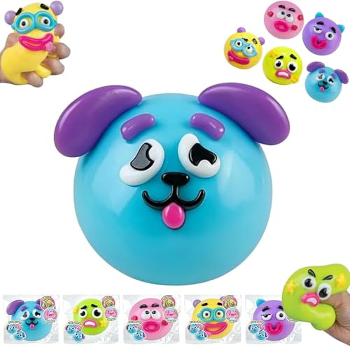 Smusherss Squishies - Curiosities Smusherrs Dog Face Swap Squishies, Soft Slow Rising Stress Relief for Stress & Anxiety Relief, Cute Dog Face Sensory Fidget for Adults Desk Decor Gift