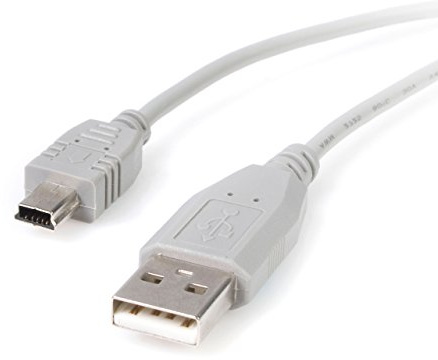 StarTech Câble USB-A vers Mini-B - 0,3m - USB 2.0 - M/M - Gris (USB2HABM1)