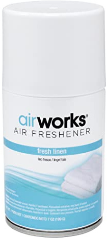 Hospeco Health Gards Metered Aerosol Air Freshener (Fresh Linen Scent, 7 oz. Cans, Case of 12)