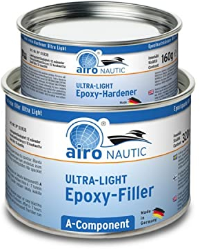 Nautic ultra light 480g Epoxidharzspachtel schnell härtend gut schleifbar hervorragende Haftung leichter als Wasser Bootsreparatur Karosseriearbeiten