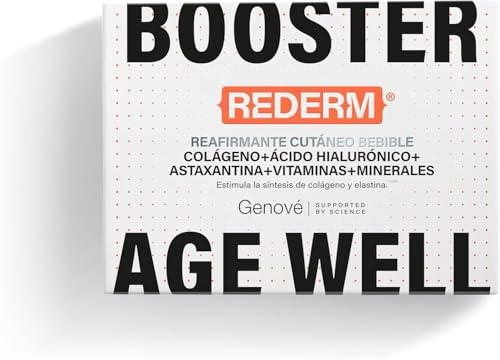 Fluidbase Rederm | Colágeno Bebible | Antiaging | Combate el Envejecimiento Cutaneo | Estimula la Síntesis de colágeno y elastina | 20 sobres