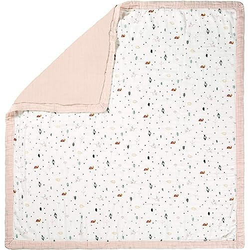 LÄSSIG Babydecke Wickeldecke Kuscheldecke kuschelig weich atmungsaktiv/ Heavenly Soft Blanket Garden