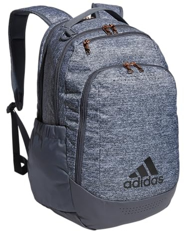 adidas Defender sportryggsäck med skofack, fotbollsväska, Jersey Onix grå/rosa guld, en storlek, försvarare sportryggsäck med skofack, fotbollsväska