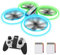 AVIALOGIC Q9s Drone Drohne für Kinder mit Höhehalten und Kopflosem Modus,RC Quadcopter mit Blauen & Grünen Lichter und 2 Akkus,Spielzeug Drohne für Kinder und Anfänger