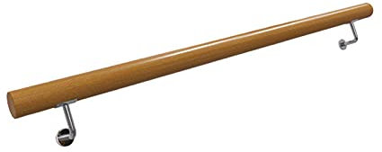 Corrimano per Scale in Legno Corrimano Antiscivolo per Anziani,Bambini Moderno Passamano per Interni Esterni Ringhiera A Parete,Facile da installare,per Corridoio di Passaggio (100cm)