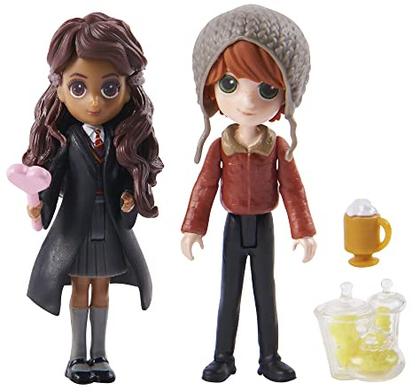 Wizarding World Harry Potter - Lekset med Ron Weasley och Parvati Patil samlarfigurer, leksaker för barn från 5 år, fanartikel