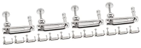 MILISTEN 16 Stk Violine Teile Von Musikinstrumenten Tuner-einsteller Geigenstimmer Aus Metall Schwarze Geige Geigen-metal-stimmgeräte Stimmgerät Für Bratsche Legierung Cello W3 Einfach