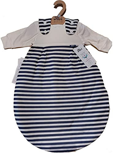 Alvi Baby-Mäxchen 2-teilig - Farbe: 122-1 Streifen Marine