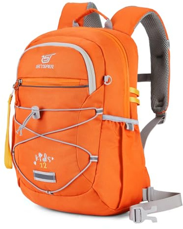 SKYSPER Zaino per Bambini e Bambine 12L per 3-8 anni Comodo Zaino da Trekking per Bambini