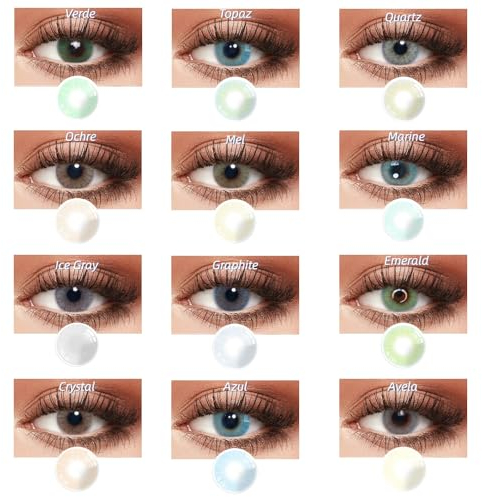 Sehr stark natürlich deckende blaue Kontaktlinsen farbig NATURAL LIGHTGREY + Behälter, 1 Paar (2 Stück), DIA 14.50, ohne Stärke, 0.00 Dioptrien, 1 Monatslinsen, ohne Sehstärke, Soft Lens (Marine)