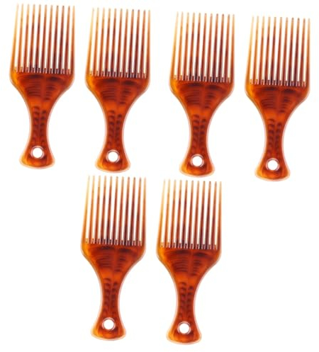FRCOLOR 6stücke Tragbare Haarschneidekämme Mit Breiten Zähnen Und Griff Für Friseure Und Täglichen Gebrauch Aus Bruchsicherem Kunststoff Geeignet Für Haartypen