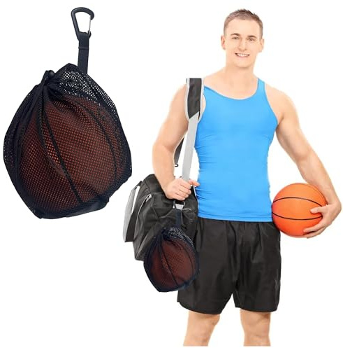 Ballsack,Ballnetz, Basketball Tasche, Rucksack Tragbare Ballnetz, Basketball Bag Basketball Netztasche, Basketball Balltasche, fußball rucksack, Net Tasche, für Basketball, Volleyball, Sportzubehör