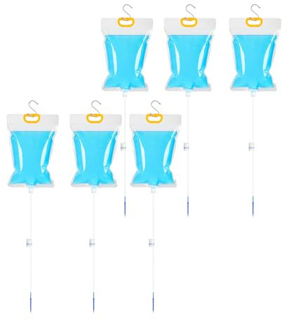 6Pcs 3.5 L automatic watering system,plant watering bags for plants,plant drip irrigation device for indoor and outdoor