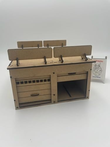 AT-BA Modellbau 220102 Slotcar-Deko Boxengasse Garagen