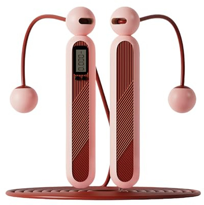 Flintronic Hopprep Med Bänk Och LED-Skärm, Digitalt Trådlöst Hopprep Med Professionella Kullager Och Halkfria Handtag, Justerbart För Vuxna Barn, Svart