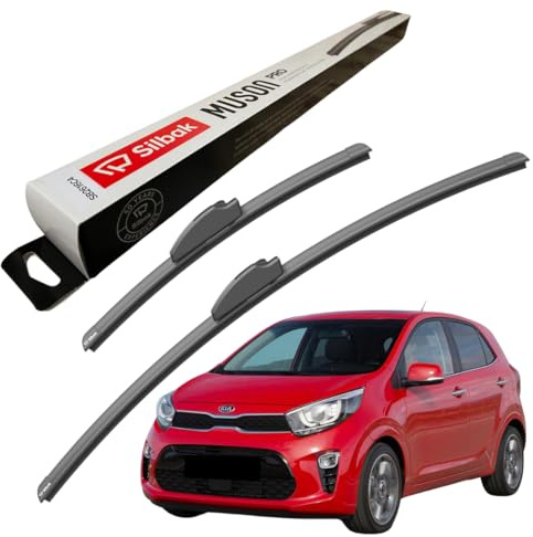 Silbak Windscreen Wipers, for KIA PICANTO (2017 ONWARDS) Wiper Blades, 600mm/350mm