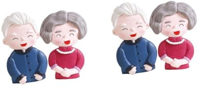 Cabilock 2 Juegos Decoración De Pasteles Adornos para Pasteles De Ancianos Circo Boda Adornos Cumpleaños Chucherías para Cumpleaños Decoraciones De Pasteles De Personas Mayores 2 Piezas * 2