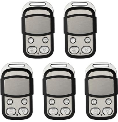 Lioggyet Lot de 5 télécommandes pour portes de garage, 433 MHz, compatibles avec MOOVO MT4 Series