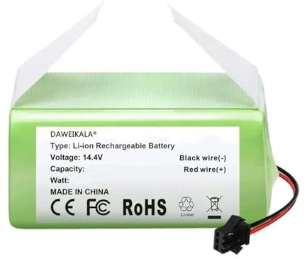 JKDND 1 Pieza 14.4V 3500mAh Robot Aspirador Ion Litio Batería De Repuesto Compatible con Conga 990 1090