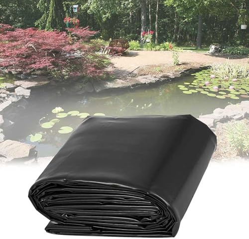 Revestimiento resistente para estanques de jardín, 10 x 15 m, membrana plegable preformada para estanques de peces, paisajismo al aire libre, impermeable, fácil instalación