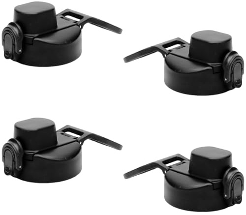 Coperchio per bottiglie d'acqua con beccucci resistenti alle perdite, manico staccabile, lavabile in lavastoviglie, costruzione durevole, bocca larga, tappo con manico ergonomico