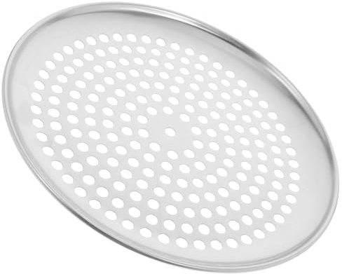 HAMPPLIES Bandeja para Horno Perforada de Molde Multiusos para Pizza y Repostería Resistente y Fácil de Limpiar Apta para Uso Doméstico