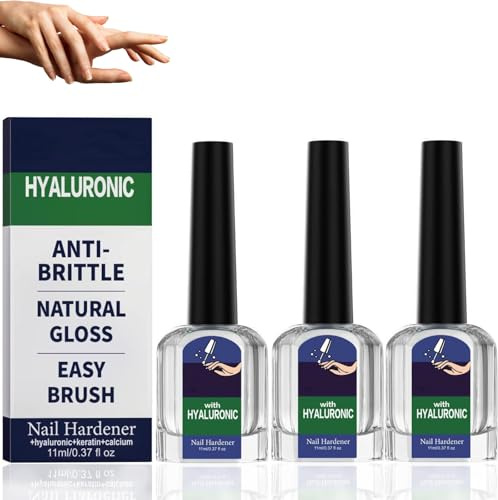 Hyaluronsäure-Nagelpflege Mit Vitamin E Und Jojobaöl, 11ml Kombiniert Nagelpflege und Nagellack Für Hydratisierte, Starke Nägel, Reduziert Brüchige Nägel Stellt Gesunde Finger (3)