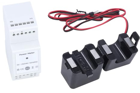 Jeffergarden Home Energy Monitor Smart Meter Strom Spannung Strom Einphasige Leistung Wi-Fi KWh Überwachung Klemme Verbrauch Elektrischer Detektor, Sprachsteuerung, Datenanalyse, Unterstützt