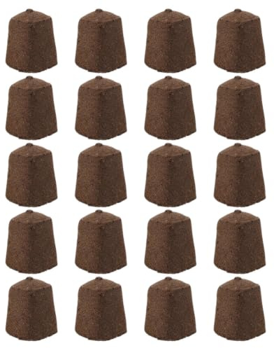 TOYANDONA Bloc de Terreau pour Plantes 20 Pièces en Tourbe Marron | Média de Culture, Rempotage sans Retirer le Pot, pour Légumes et Plants en Serrage Balcon