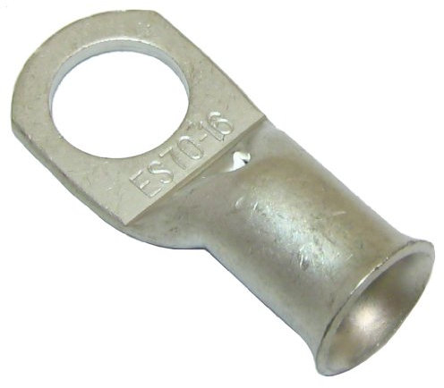 All Trade Direct 6 Copper Tube 70Mm X 16Mm Lug Battery Starter Cable Welding Crimp Terminal Ring