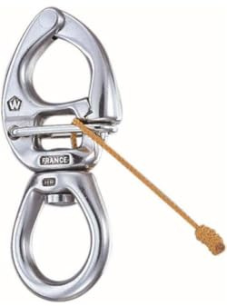 Wichard Mousqueton INOX HR Grand Oeil à Ouverture sous Charge 90mm