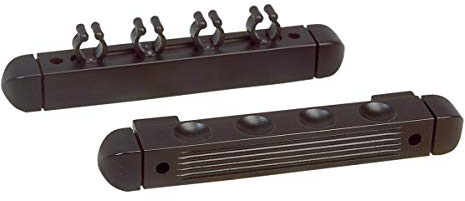 John West Billard Queue Wandhalterung für 4 Queues schwarz