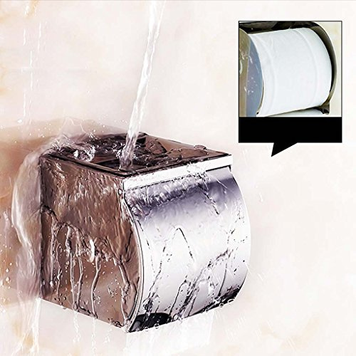 Toilet Tissue Box Stainless Steel Toilet Paper roll Tray Paper Towel Holder with Ashtray