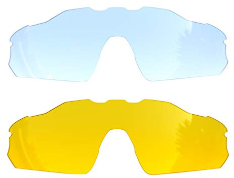 SOODASE Pour Oakley Radar EV Pitch Des lunettes de soleil 2 paires Verres de remplacement polarisés