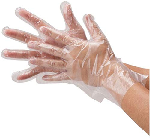IMIKEYA 100pcs Guanti di Plastica Usa E Getta Guanti in Polietilene Guanti Sterili di Sicurezza Guanti per Preparazione Alimenti Usa E Getta per Cucinare Manipolare Gli Alimenti Barbecue