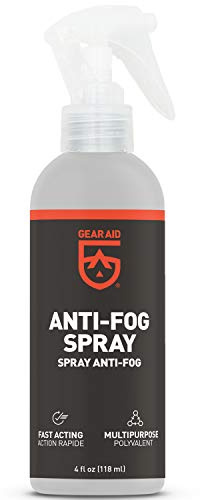 GEAR AID Anti-Fog Spray for Goggles, Masks and Eyeglasses, 4 fl oz, Clear