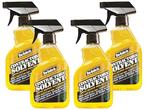 Orange-Sol De-Solv-it® Pro Contractors Solvent™, Versatile Adhesive Remover Spray, 12-Ounce, 4-Pack