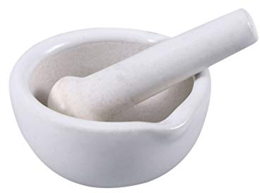 iplusmile 60mm Mini Mörser Porzellan Mörser Und Stößel mit Gießen Auslauf Keramik Mörser und Stößel Mörser Klein mit Schleifen Stange