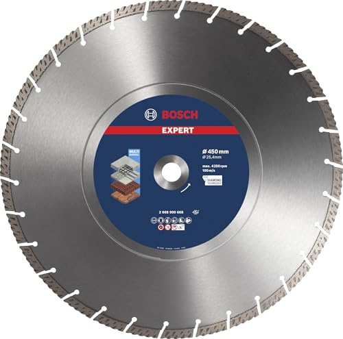 Bosch Professional 1x Expert MultiMaterial diamantkapskiva (för Betong, Ø 450 mm, tillbehör Bordscirkelsåg, Bensinsåg)