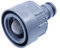 Gardena Hahnstück mit Wasserstop Wassersteckdose: Anschluss für Gardena Wasserstecker (Art.-Nr. 8254) oder Gardena Wassersteckdose (Art.-Nr. 8250, 8266), Teil des Pipelinesystems (05327-20), Grau
