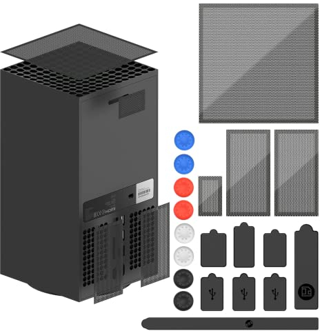 Filtro antipolvere compatibile con Xbox Series X, FYOUNG - Coperchio antipolvere e tappi antipolvere in silicone e Thumb Grip Caps Accessori per Xbox Series X