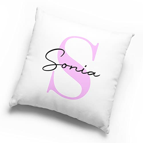 Genérico Cojín Personalizado con Inicial y Nombre (35 x 35)