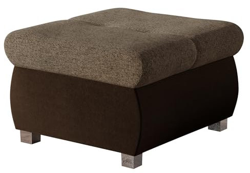 Mirjan24 Polsterhocker Sitzbank Orkan klein Hocker Sitzhocker Modern Pouf Fußbank Sitzmöbel 60x60 (Kronos 06 + Matana 19)