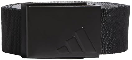 adidas Men's Reversible Web Golf Belt, Black/Grey Two, OSFM